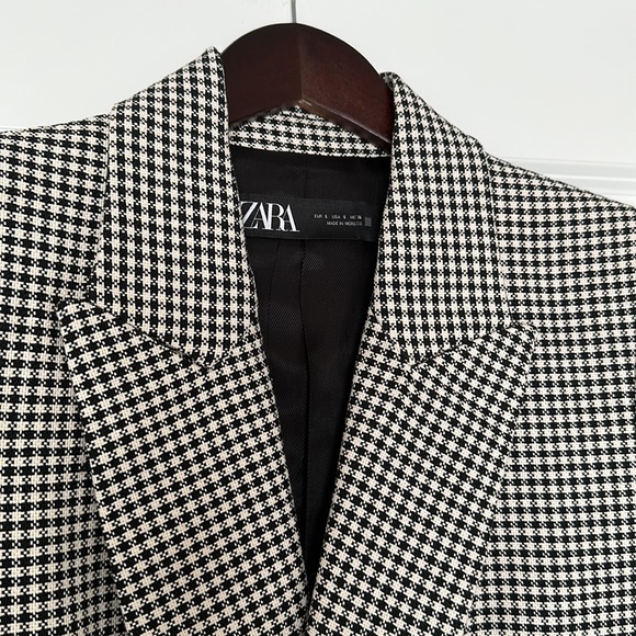 Zara Houndstooth Blazer - Picture 3 of 4